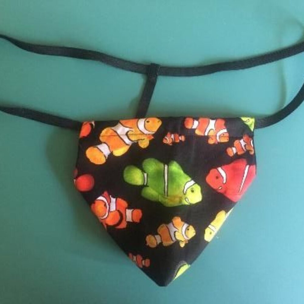 Mens FISH Ocean Fishing String Thong Male Underwear